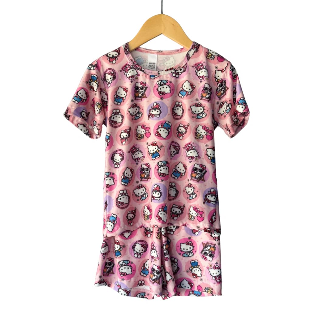 Pijama Menina Short Manga curta Hello Kitty Mini — imagem 1