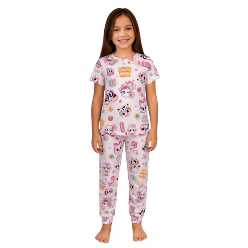 Pijama Menina Calça Manga curta Pucket — imagem 1