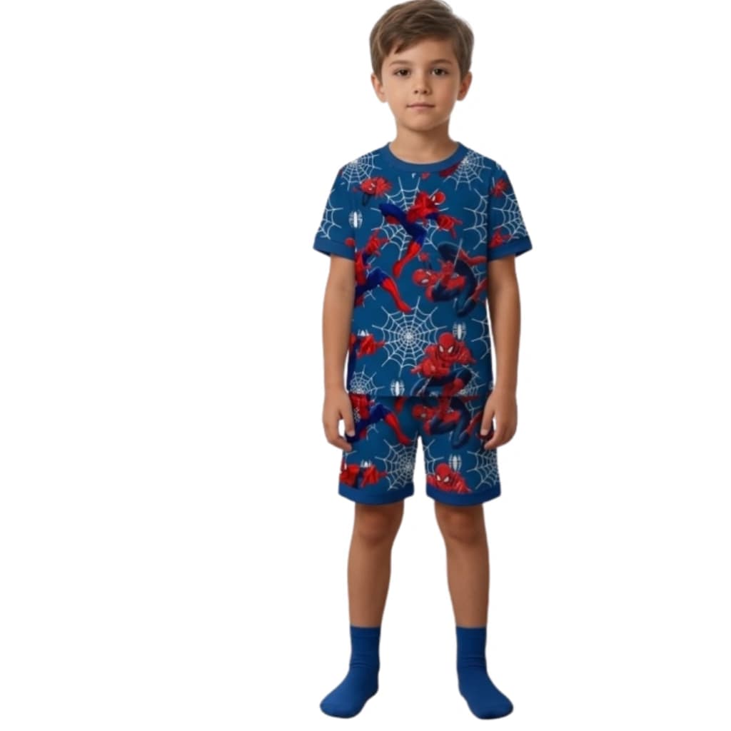 Pijama Menino Short Manga curta Aranha 2 — imagem 1