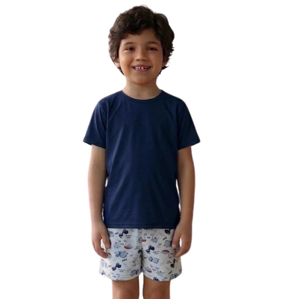 Pijama Menino Short Manga curta Dino — imagem 1