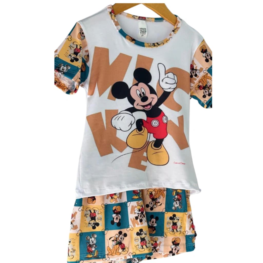 Pijama Menino Short Manga curta Mickey 1 — imagem 1
