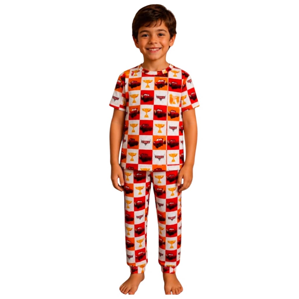 Pijama Menino Calça Manga curta Carros — imagem 1